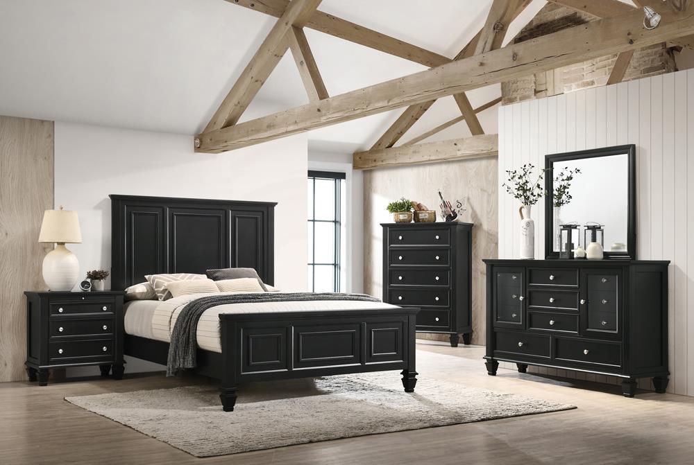 Sandy Beach 4-Piece Bedroom Set with High Headboard Queen image