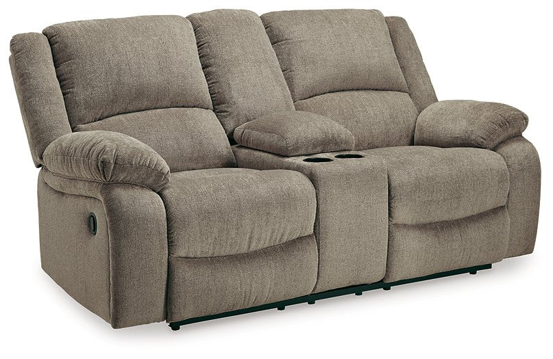 Draycoll Reclining Loveseat with Console