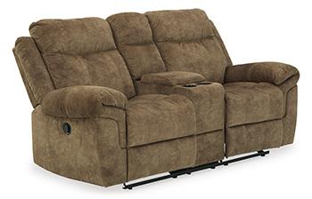 Huddle-Up Glider Reclining Loveseat with Console