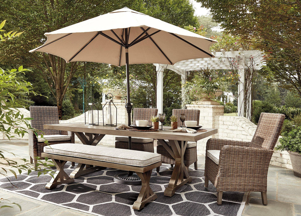 Beachcroft Dining Table with Umbrella Option