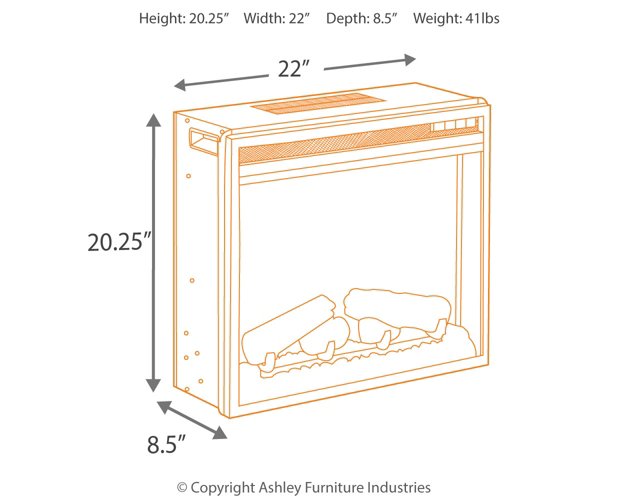 Bellaby 63" TV Stand with Fireplace